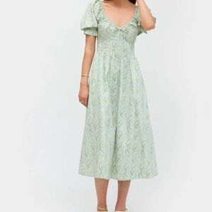 Hill House Home Ophelia Dress in Eucalyptus Floral